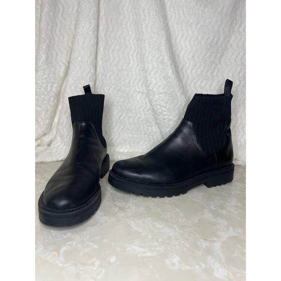 Blondo Hallie Waterproof Black Leather Ankle Bootie Womens 11 - Picture 1 of 8
